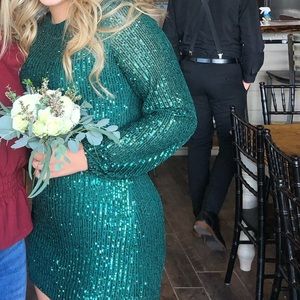 Emerald green homecoming/formal dress